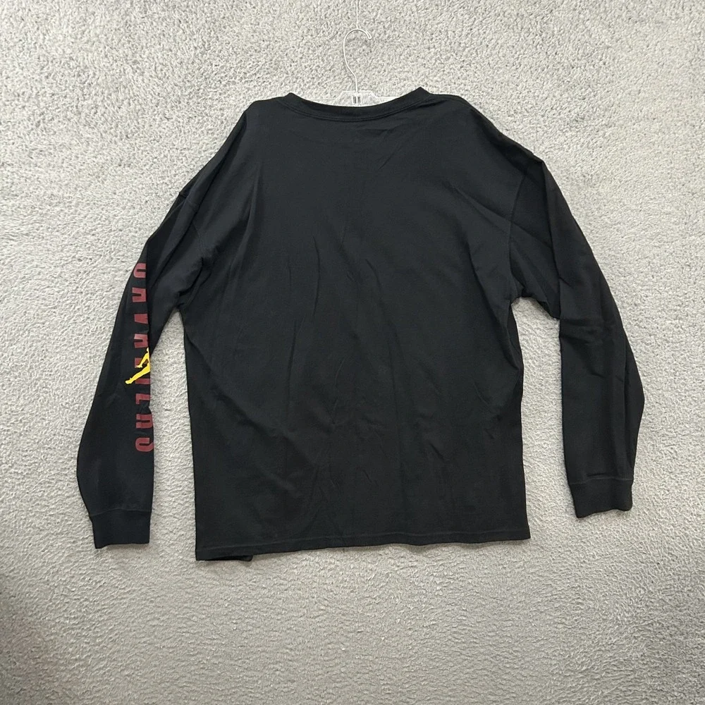 Cleveland Cavaliers Shirt Mens Large Black Long Sleeve‎ Loose Fit Nike DO7305